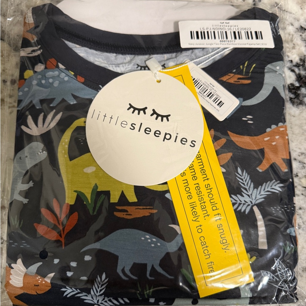 Little Sleepies Navy Jurassic Pajama Set